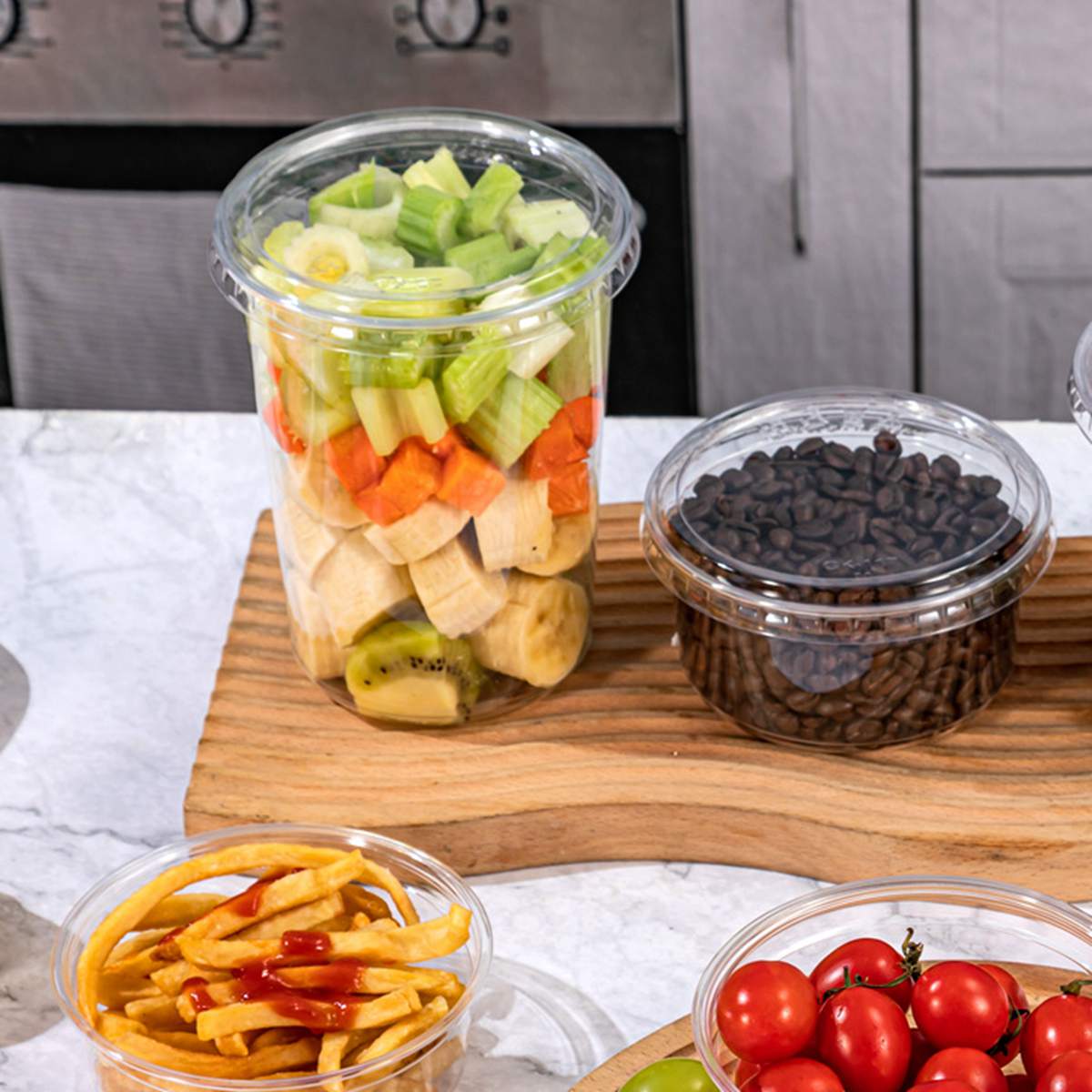 16oz PET deli container